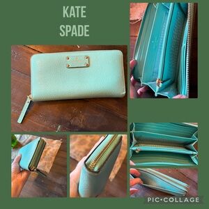 Kate Spade Aqua Leather Wallet
